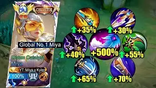 Усиленная Мия, черт возьми, сборка на полную скорость атаки!💀 (+999% к скорости атаки!..) - MLBB🔥