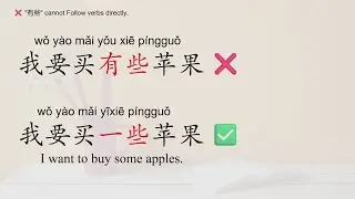Differences between “有些”and “一些”/Basic Chinese/Beginners