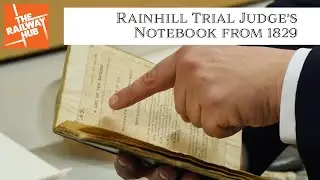 Rainhill Trial Judge's Notebook from 1829