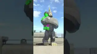 Rhino Hugs Lime HULK Minifigure - LEGO Marvel Super Heroes