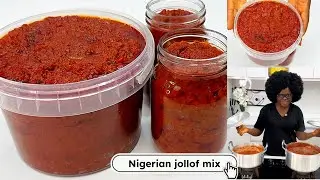How to cook authentic Nigerian jollof stew base. This saves time when cooking #Nigerianjollof #base