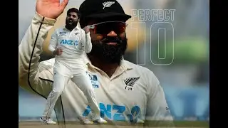 Ajaz Patel becomes third bowler to take 10 wickets in Test innings