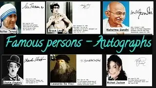 famous personalities signatures