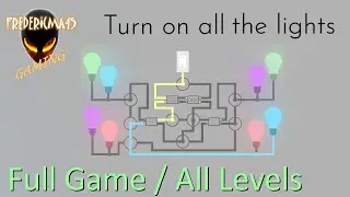 TURN ON ALL THE LIGHTS : Full Game / All Levels (Minimal Puzzle Game)