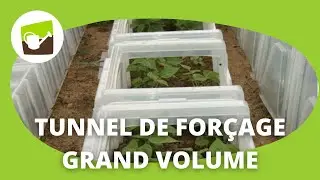 Tunnel de for&ccedil;age rigide grand volume : montage simple sans outils