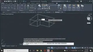 extrude and subtract command in autocad 3d for beginners