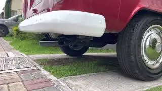Sound Volkswagen Transporter T2 1.6 boxer aircooled EMPI header exhaust system Performance products