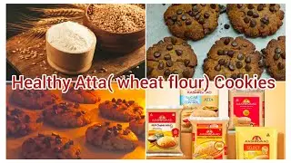 Healthy Atta Cookies Recipe | Whole Wheat No Maida Cookies at Home