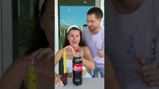 Giant Coca Cola vs Small Coca Cola 😱🥤🤣 #shorts #khamitovy #martaandrustam