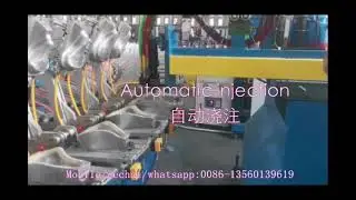 聚氨酯高压发泡机自行车鞍座海绵生产线
