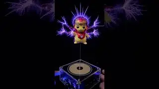 Music Tesla coil and Pikachu COS Iron Man #Teslacoil#音#toy
