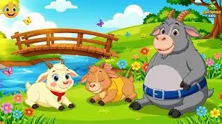 Arabic | العنزات الثلاث الصغيرات غروف | The Three Billy Goats Gruff | kids song