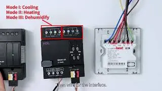 HDL Buspro Wiring of Air Conditioning Control Module