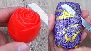 Relaxing Soap Cutting ASMR. Satisfying Soap and lipstick cutting. Corte de jab&oacute;n - 1217