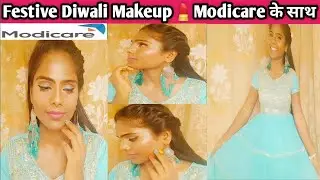 Modicare Makeup Tutorial💄//Festive Look/Hairstyle/Lovely Get Fresh