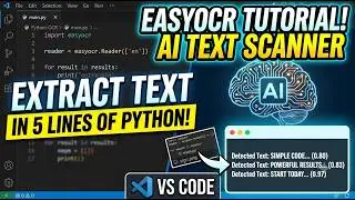 Extract Text From Image with Python AI! (EasyOCR Tutorial)