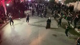 دخولية موكب الامام المنتظر موكب الحاج طاهر عبد الحسين الى موكب الشهيد السيد اسامة الموسوي