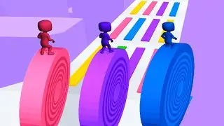 LAYERS ROLL game MAX LEVEL 🌈👩🏻&zwj;🦰💜 Gameplay All Levels Walkthrough iOS, Android New Game Colors Game