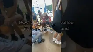 Она действительно пролила свой кофе перед Джастином Бибером 😂