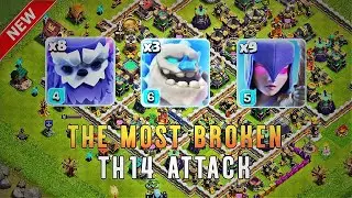 TH14 Yeti - Ice Golem And Witch Smash Attack Strategy