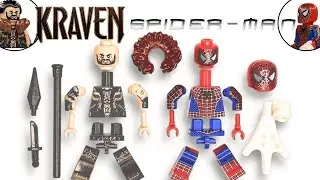 LEGO KRAVEN VS SPIDER-MAN . UNOFFICIAL LEGO MINIFIGURES