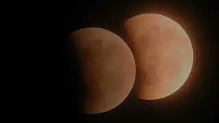 Lunar eclipse Super blood wolf moon in Santiago, Chile