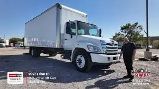 Box Truck For Sale - DFW, TX - 2023 Hino L6 (26ft Box Truck w/ Lift Gate) IP Truck - Stock #L434