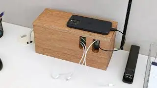 How To Organize Cables and Cords with a DIY Cable Management Box