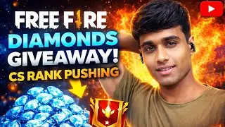 FREE FIRE DIAMONDS GIVEAWAYS 😱😱 FF CS RANK PUSHING 😱😱 FF HARDEST GUILD TEST 😍🤩 #viral #stream #live