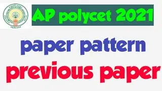 AP Polycet 2021 paper pattern