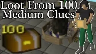 Loot From 100 Medium Clue Caskets (OSRS)