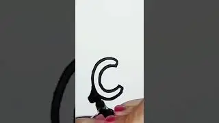 3d small letter c #youtubeshorts #shorts #shortsfeed #3d #trending #letter #drawing
