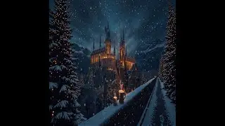 Magical Castle Ambience - Winter Christmas Potter & hot Butterbeer | Deep Sleep | Focus | Relaxation