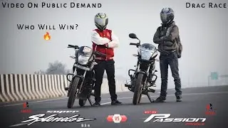 Super Splendor Vs Passion pro Drag Race//#race#hero