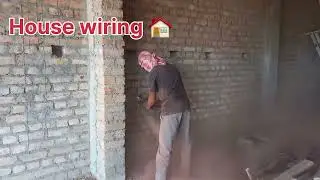 Housewiring Wall cutting   ka sahi trick   #housewiring 🏠⚒️⚒️