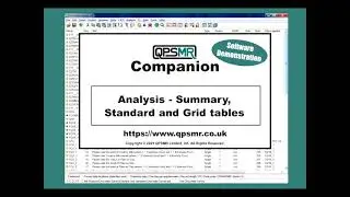 QPSMR Limited - QPSMR Companion Analysis