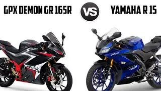 GPX Demon GR 165R VS Yamaha R 15 | Comparison | Mileage | Top Speed | Price | Bike Informer |