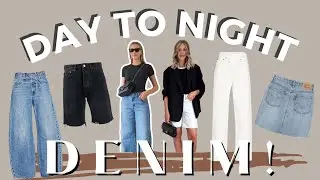 How To Style Denim Jeans, Shorts, & Skirts | Day To Night Outfit ideas