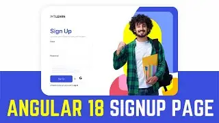 Build a Responsive Signup Page with Angular 18 | Modern UI + Form | Flex Layout Tutorial