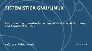 GNU/Linux - installare un server di database con MySQL