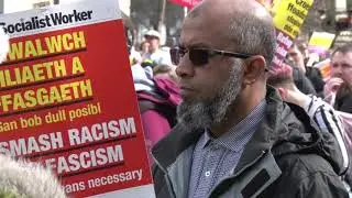 Hundreds protest against racism in Cardiff