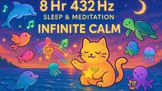 Infinite Calm | 8 Hr 432 Hz | Transformative Sleep, Meditation & Positive | Black Screen