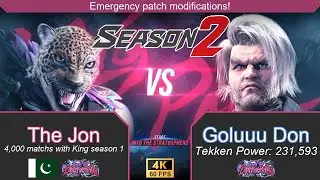 The Jon (King) 🤜 Goluuu Don (Paul) 🎯 Ranked 💥 Tekken 8 season 2