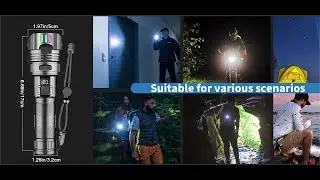 Garberiel New Arrival | 1000 Lumens Rechargeable LED Flashlight