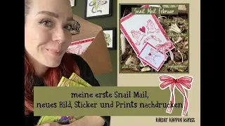 Hallo 2026 - ArtVlog: meine erste Snail Mail, neues Bild, Sticker und Prints nachdrucken