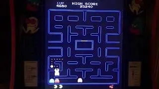 Arcade1up Pac-Man Gameplay through First Intermission!