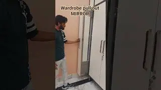 Smart Wardrobe Pull Out Mirror 😍 | Hidden Storage Design Idea 2025 #interiordesign #trendingnow