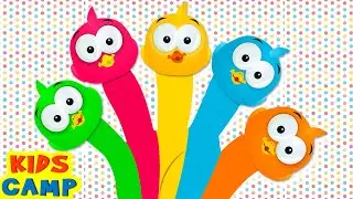 Learn Colors For Kids | Colourful Duck Finger Family | KidsCamp Nursery Rhymes