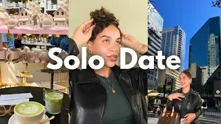 SOLO DATING IN FL | how to date yourself, solo date ideas, what I eat in a day, & self care routine🎀