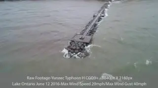 Yuneec Typhoon H in EXTREME Gale Force Winds on Lake Ontario